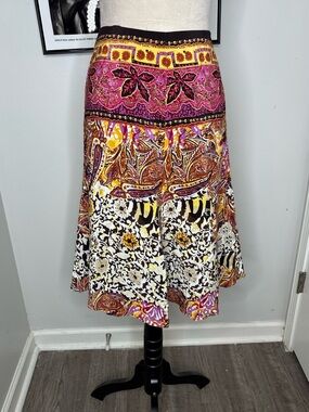 Nygard collection Women's Multi-Color Printed A-Line Skirt